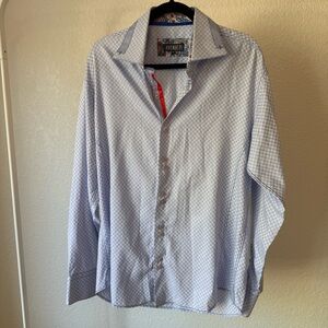Avenue 21 Light Blue checkered Button Down Shirt